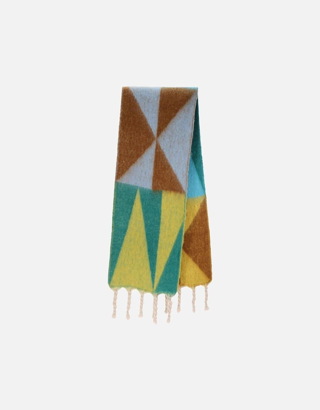 Cashmere Blend Geometric Wrap