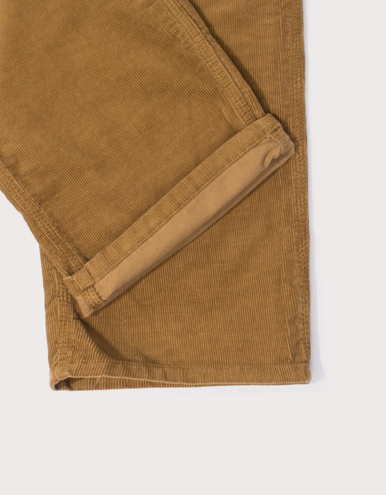 Relaxed Fit Corduroy Single Knee Pants