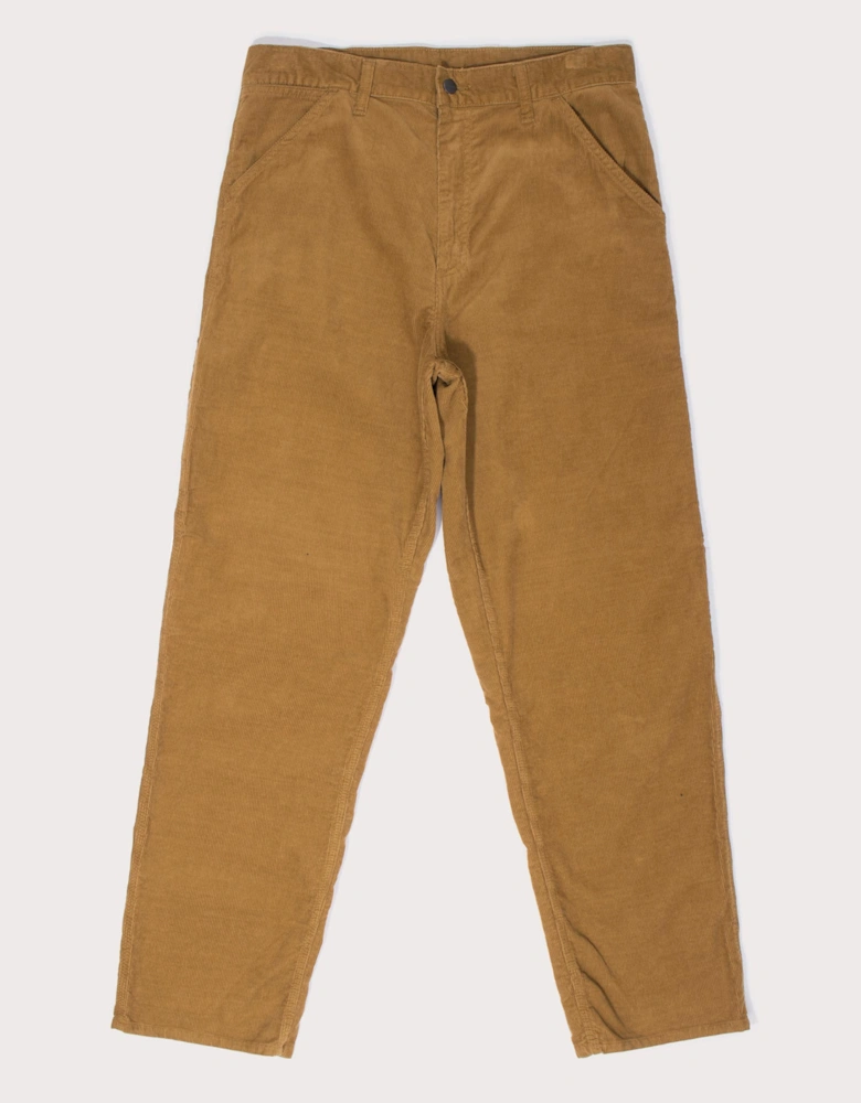 Relaxed Fit Corduroy Single Knee Pants