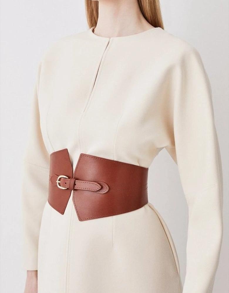 Leather Wide Waist Belt