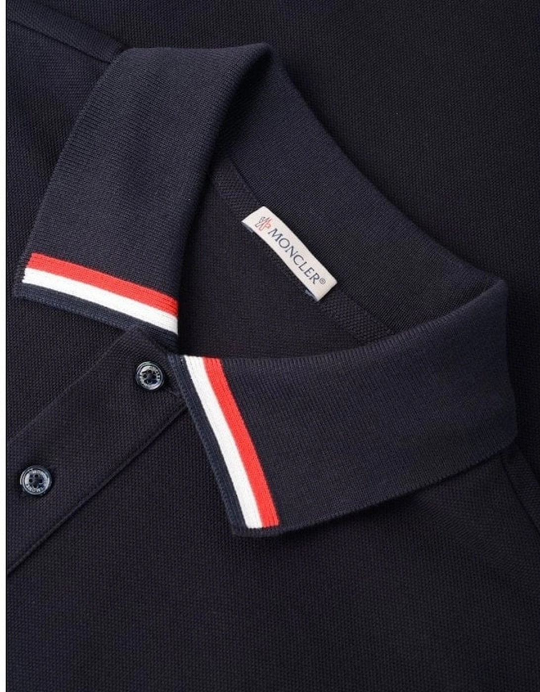 Collar RWB Stripe Polo Navy