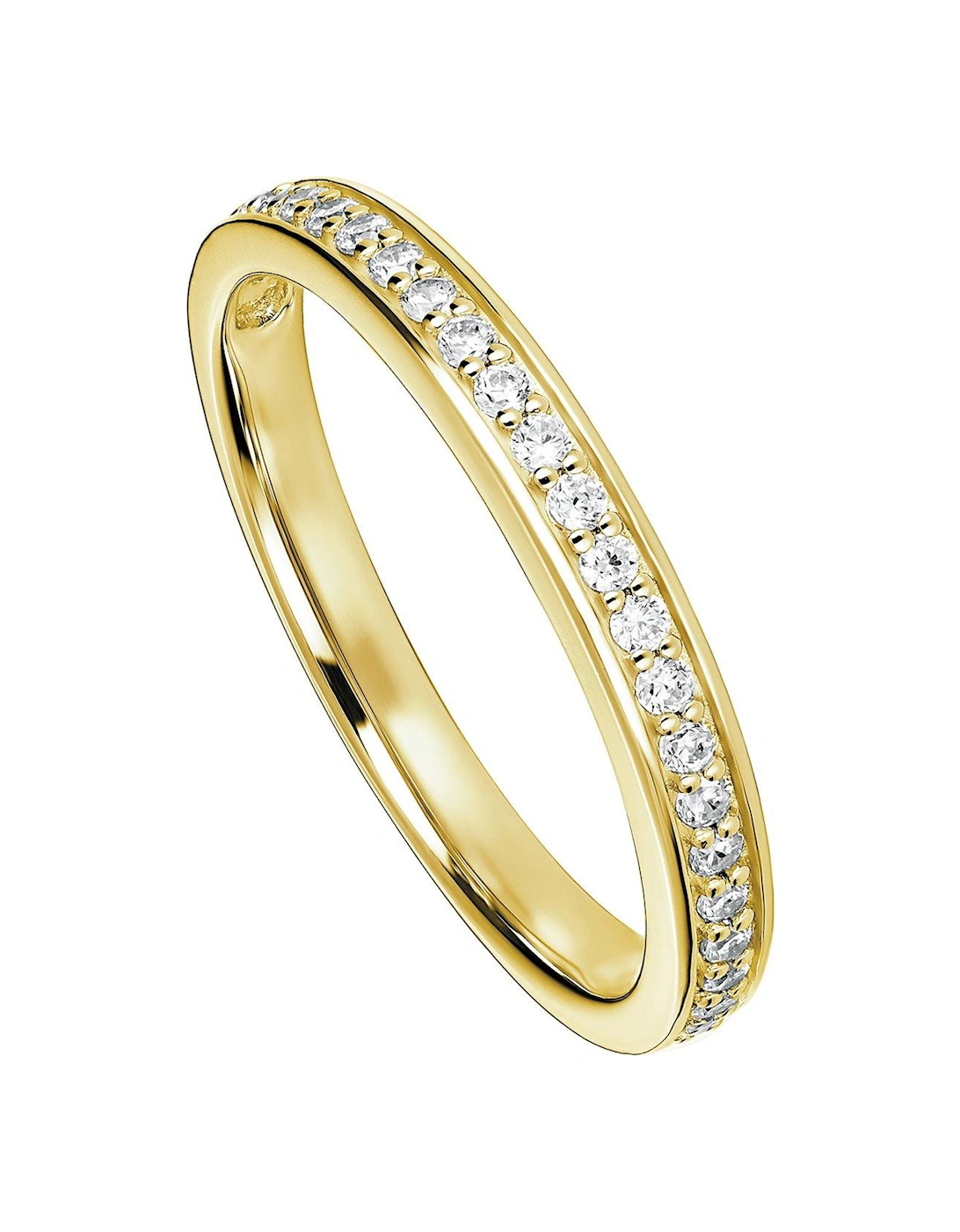 Hallie 9ct Yellow Gold 0.25ct Lab Grown Diamond Wedding Ring, 2 of 1