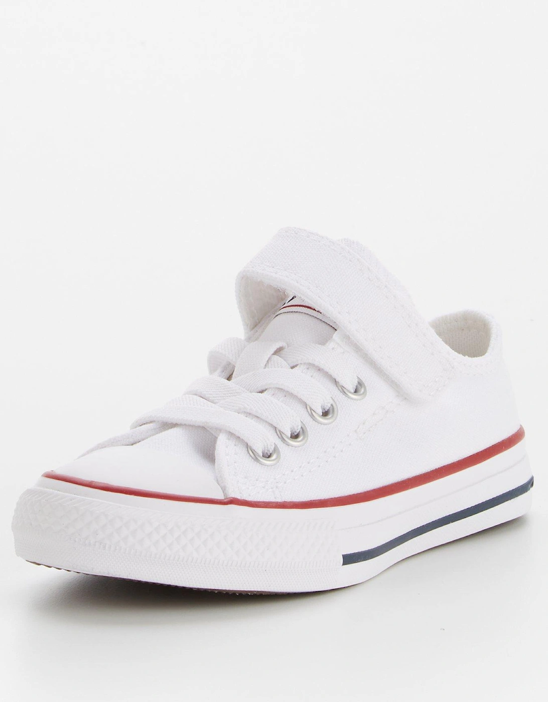 Kids Unisex Easy-On Velcro Ox Trainers - White, 6 of 5