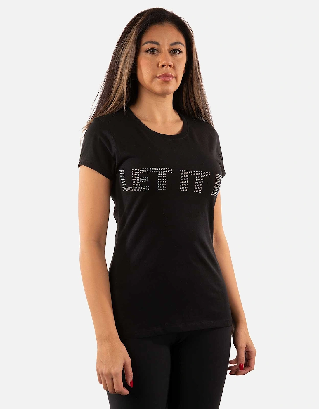 Womens/Ladies Let It Be Embellished T-Shirt
