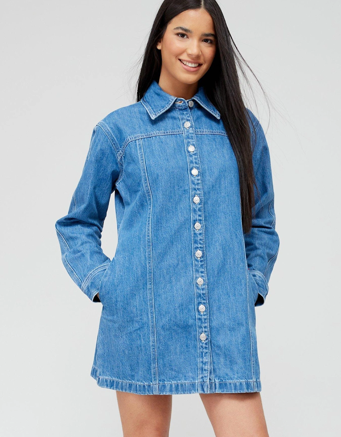 Shay Denim Dress - Old 517 Blue X, 5 of 4