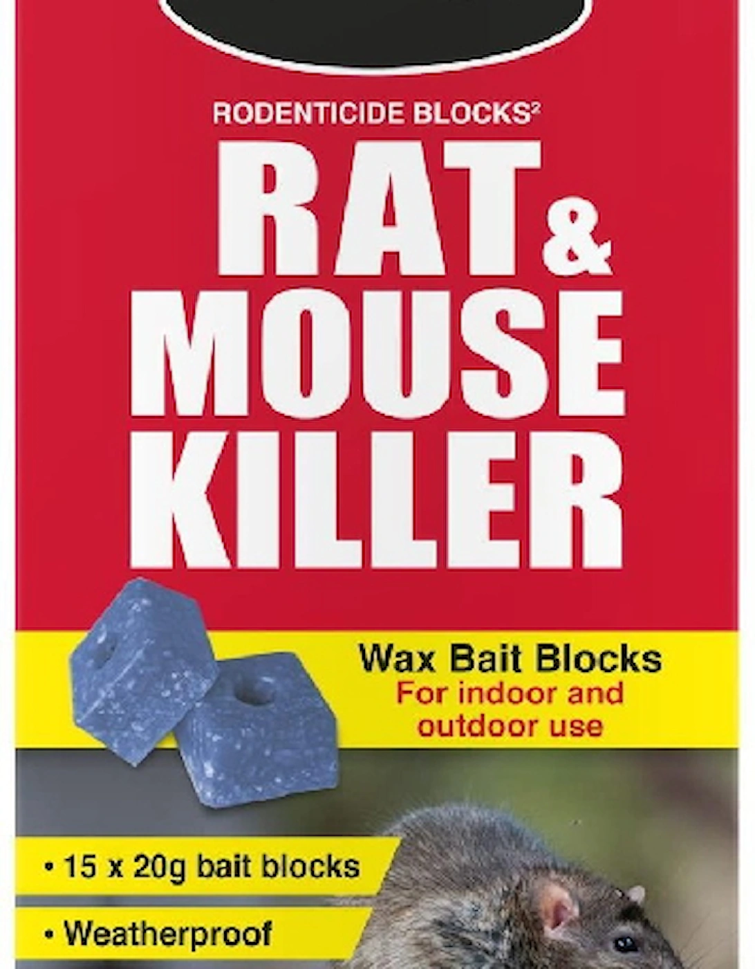 Nippon Rat & Mouse Killer - Wax Rodenticide Blocks 300g, 2 of 1