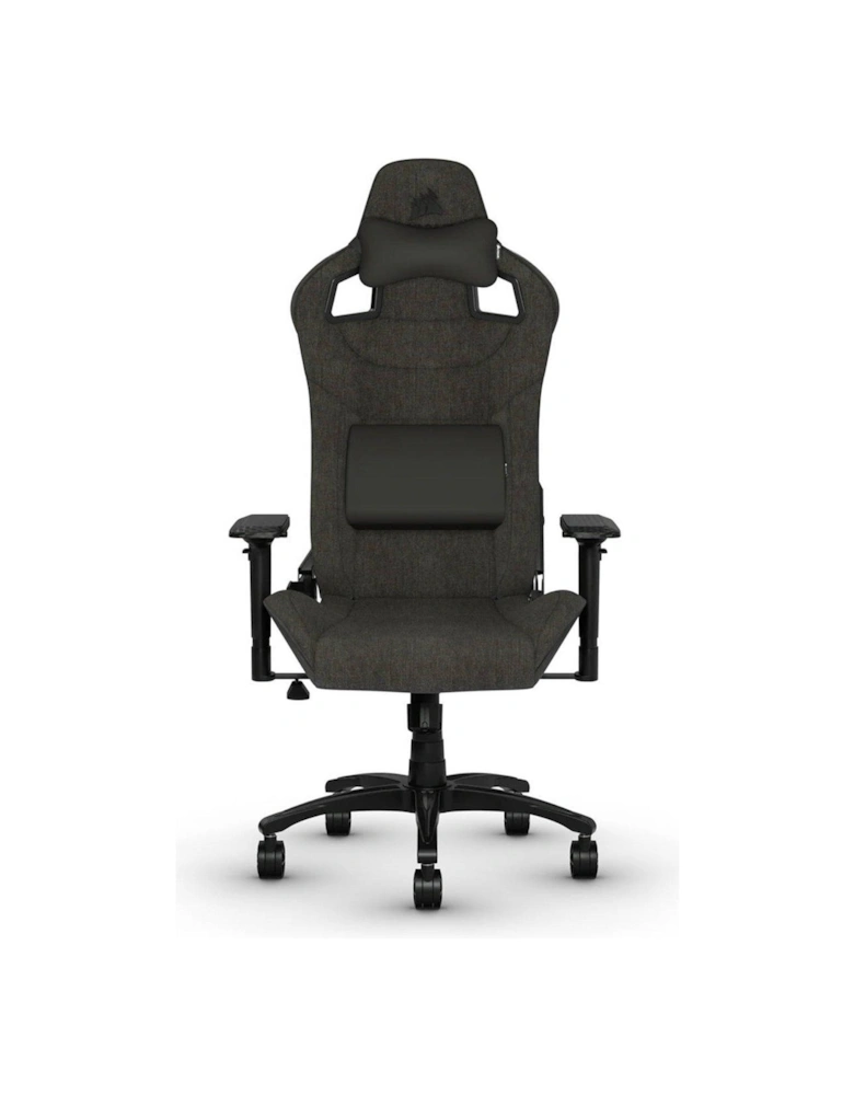 T3 Rush 2023 Fabric Gaming Chair - Charcoal/Black