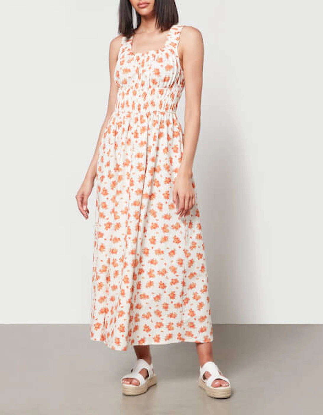 Helaine Floral-Print Poplin Midi Dress, 2 of 1