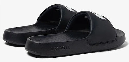 Womens Black Croco 1.0 Synthetic Slides