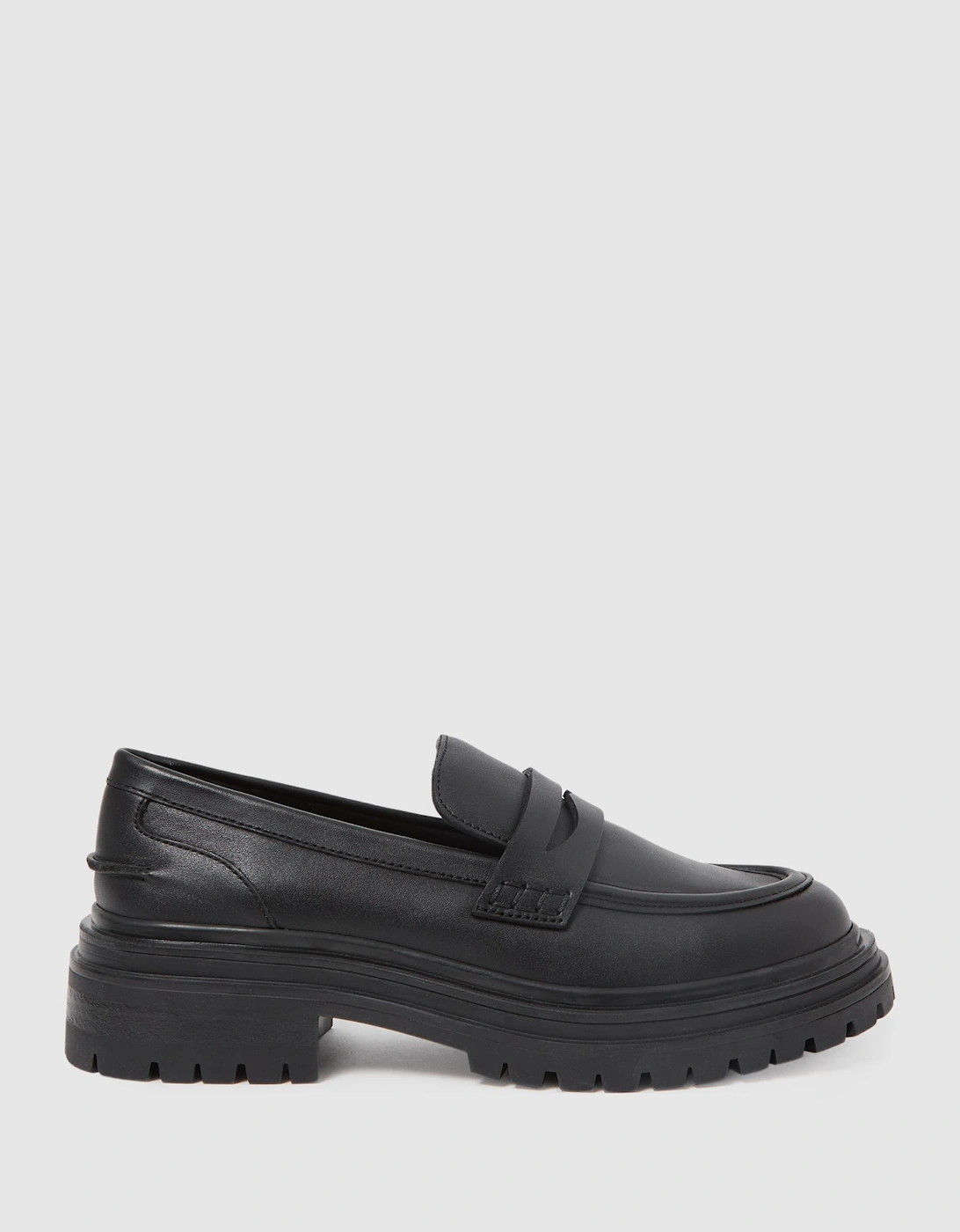 Leather Chunky Cleated Loafers, 2 of 1