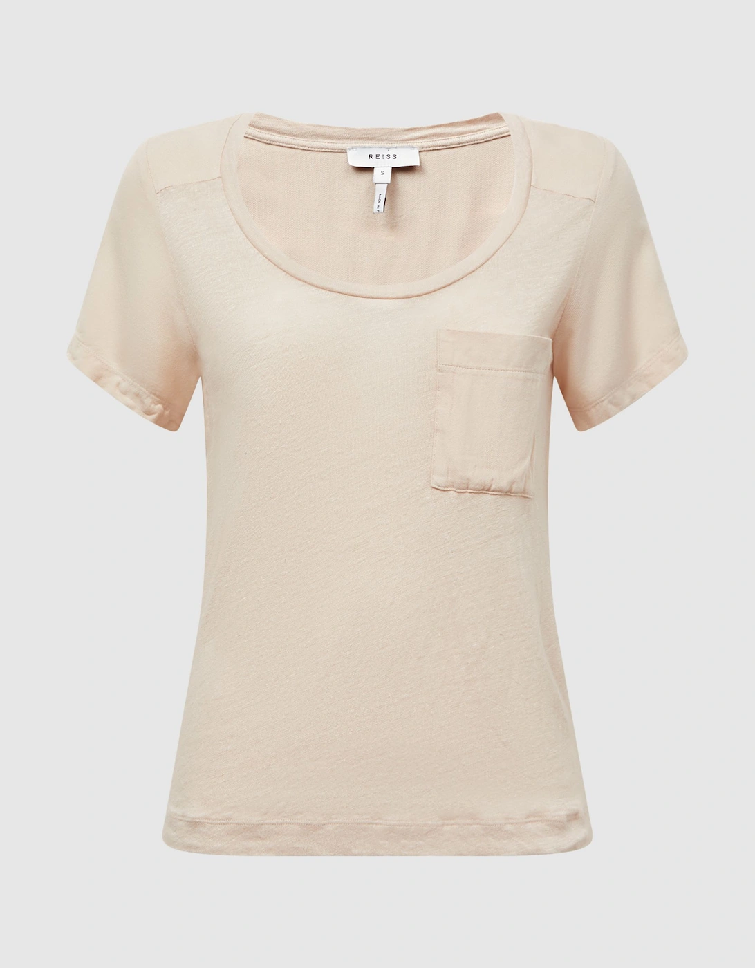 Linen Short Sleeve T-Shirt, 2 of 1