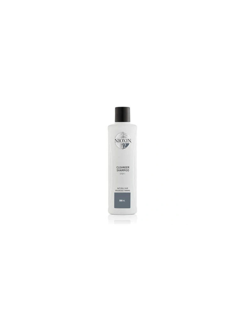 3-Part System 2 Cleanser Shampoo for Natural Hair with Progressed Thinning 300ml - NIOXIN