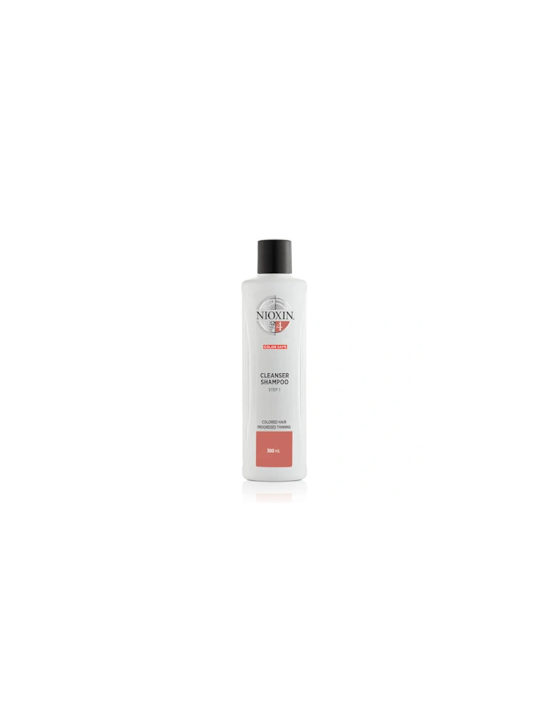 3-Part System 4 Cleanser Shampoo for Coloured Hair with Progressed Thinning 300ml - NIOXIN