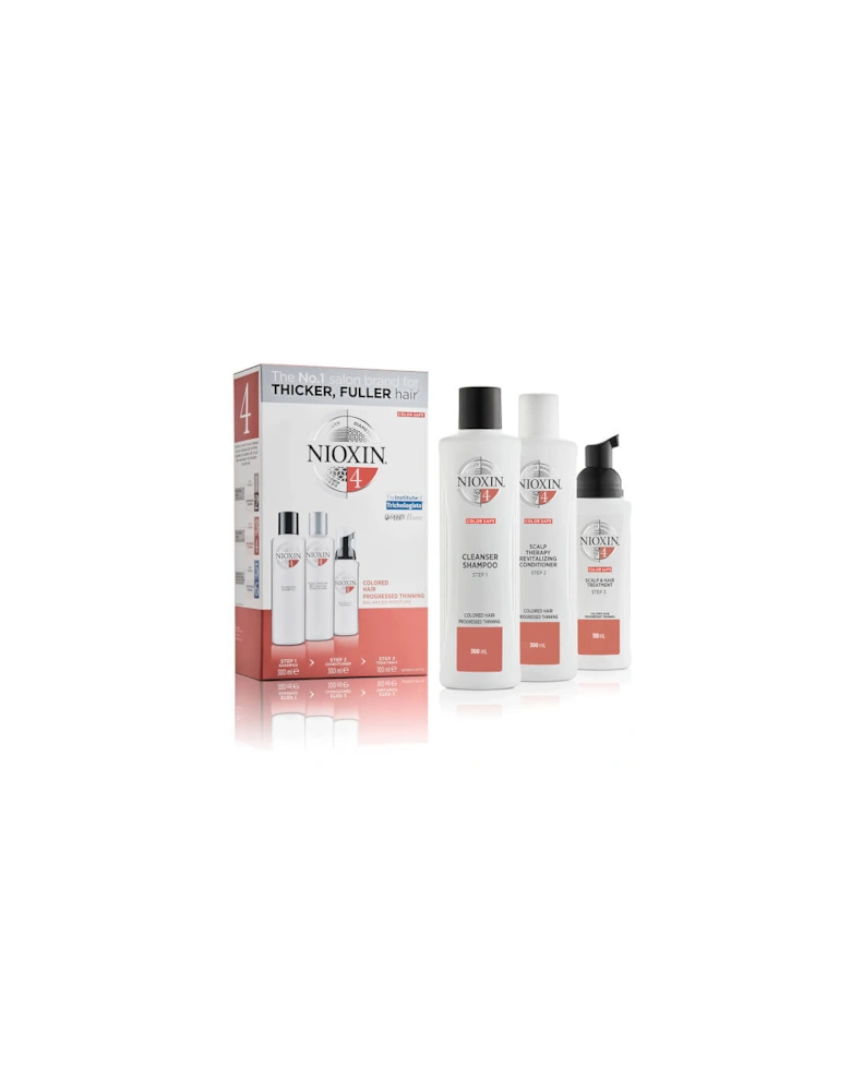 3-Part System 4 Loyalty Kit for Coloured Hair with Progressed Thinning - - 3-part System Loyalty Kit 4 for Coloured Hair with Progressed Thinning - Leo - 3-Part Loyalty Kit System 4 - C.