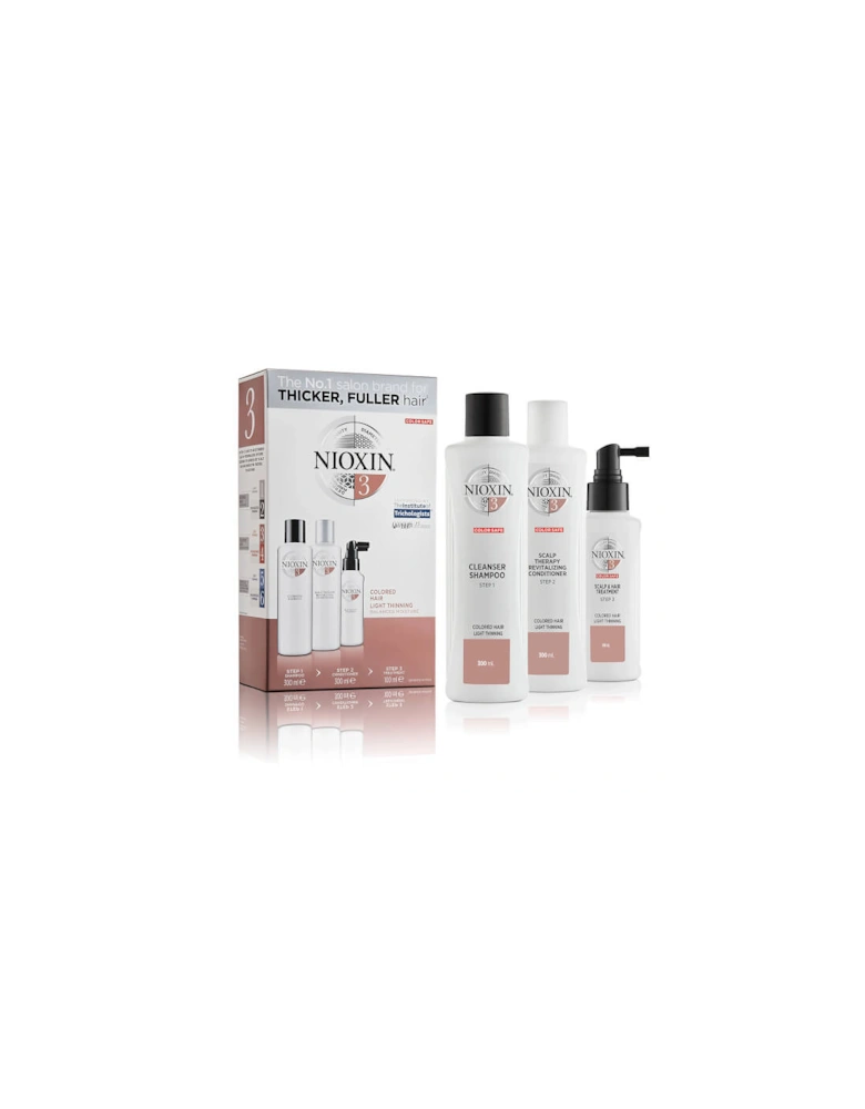 3-Part System 3 Loyalty Kit for Coloured Hair with Light Thinning - - 3-Part Loyalty Kit System 3 - CF