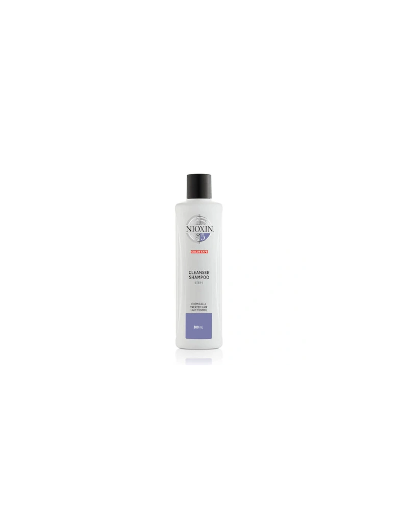 3-Part System 5 Cleanser Shampoo for Chemically Treated Hair with Light Thinning 300ml