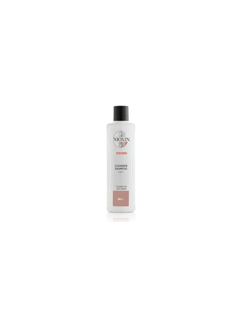 3-Part System 3 Cleanser Shampoo for Coloured Hair with Light Thinning 300ml - NIOXIN
