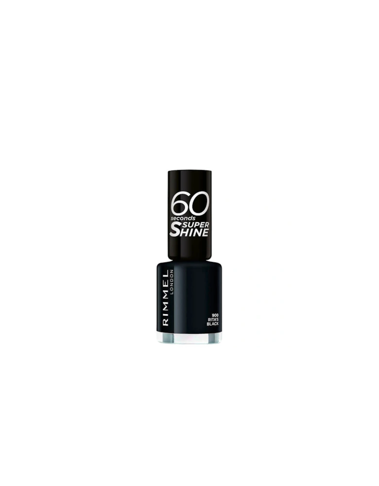 60 Seconds Rita Shades of Black Nail Polish 8ml - Black Black 900