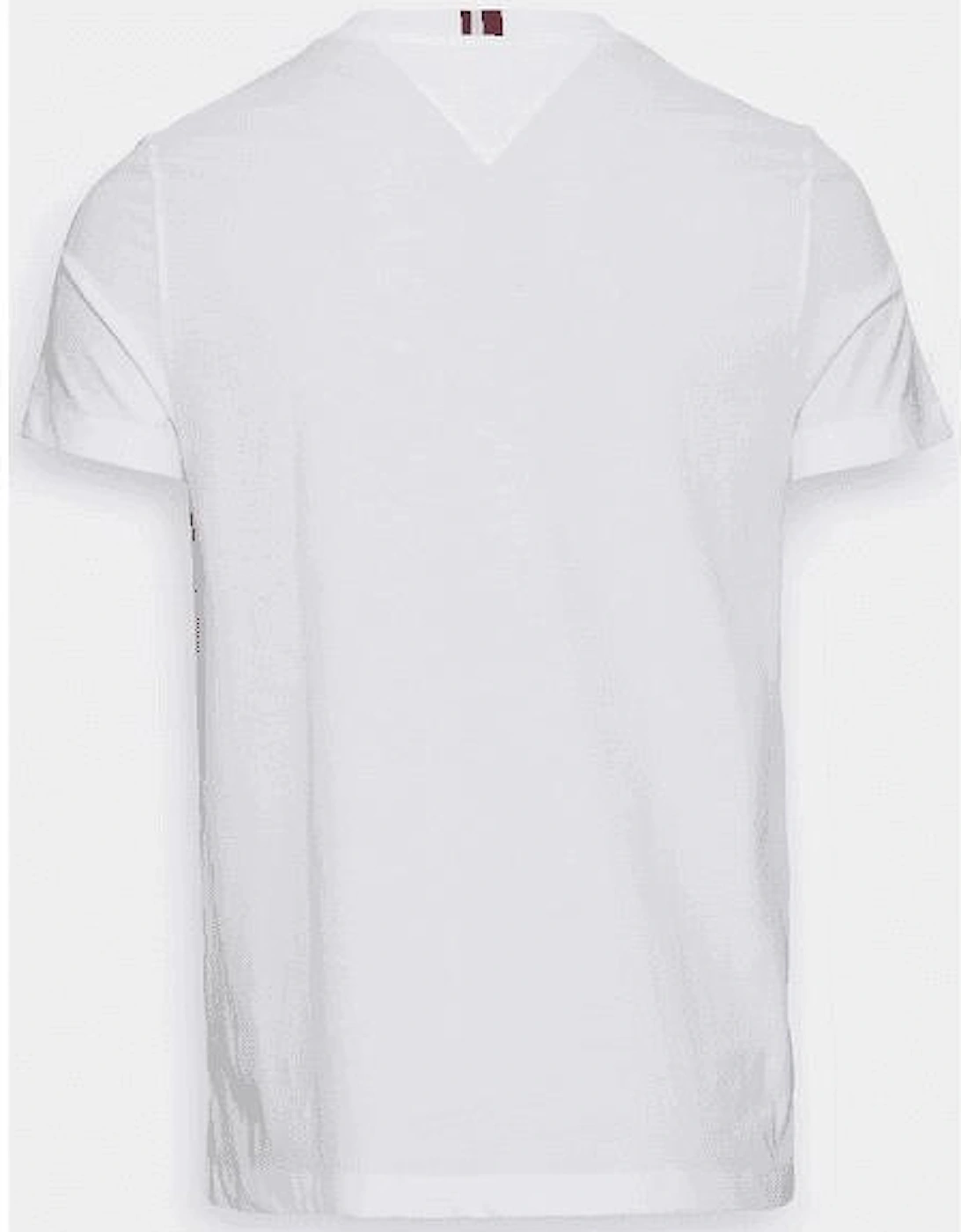 Cotton Gradient Logo Regular Fit White T-Shirt