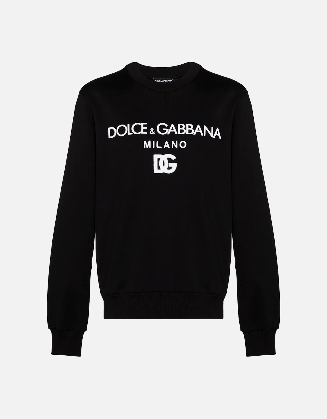 Jersey Sweatshirt with DG Embroidery Black, 4 of 3