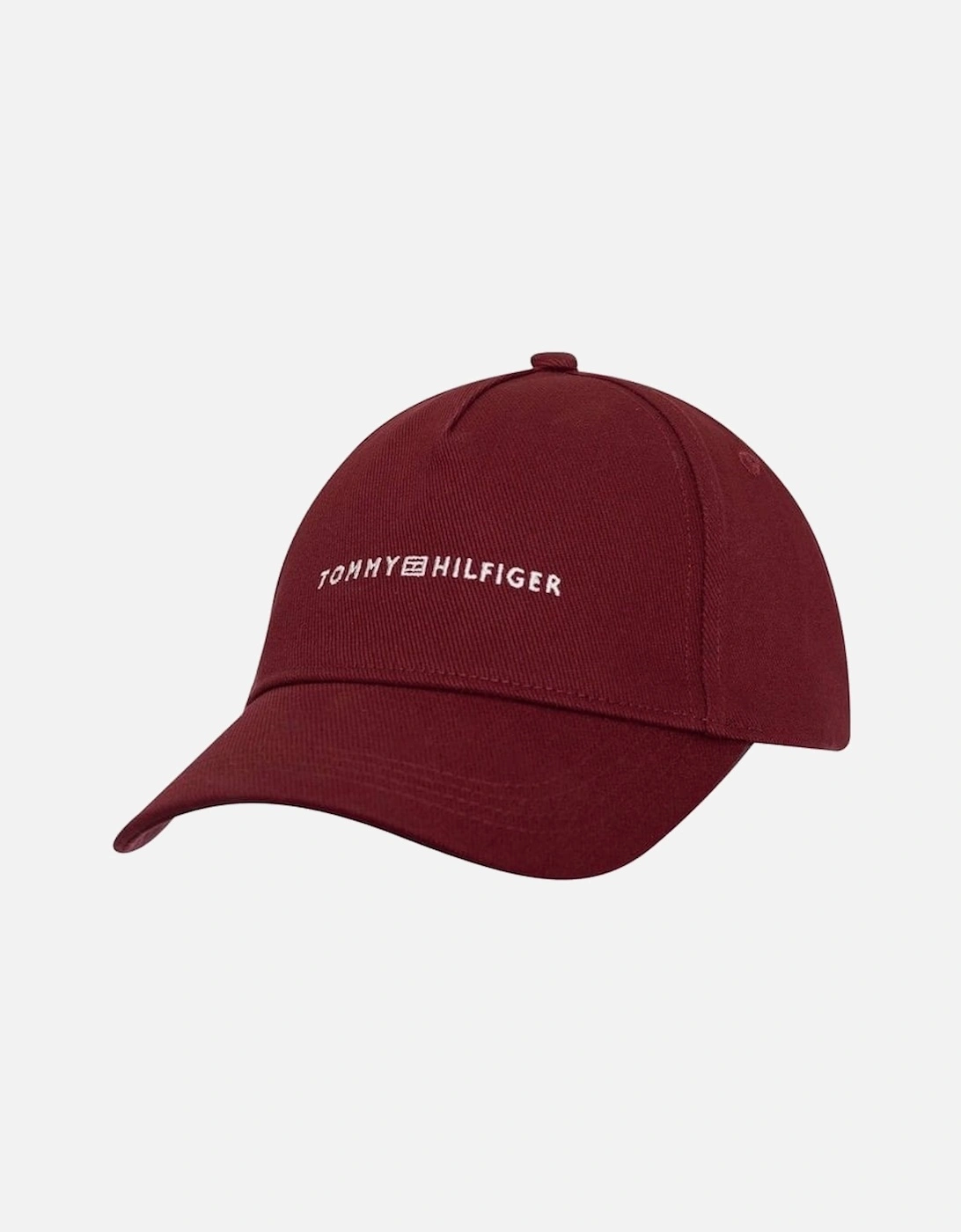Embroidered Logo Burgundy Cap, 4 of 3