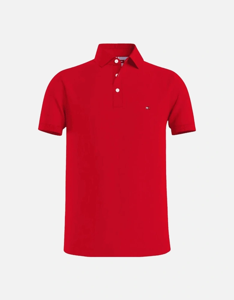 Classic 1985 Slim Fit Red Polo Shirt
