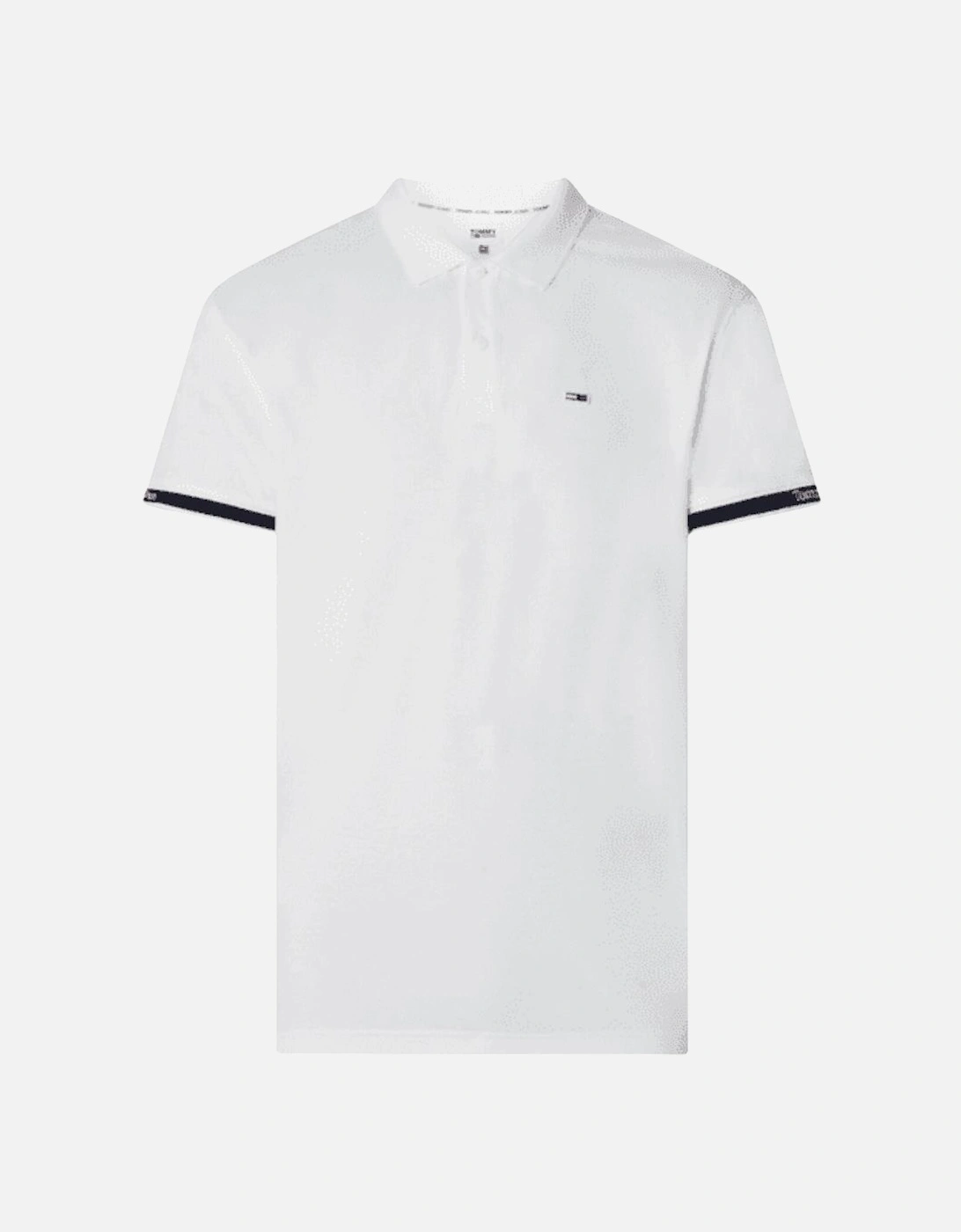 Emboidered Logo Short Sleeve White Polo Shirt, 3 of 2
