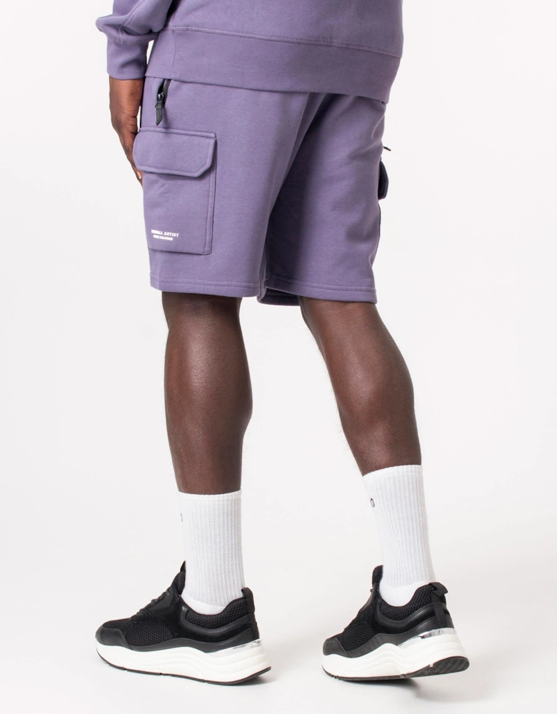 Regular Fit Siren Cargo Sweat Shorts
