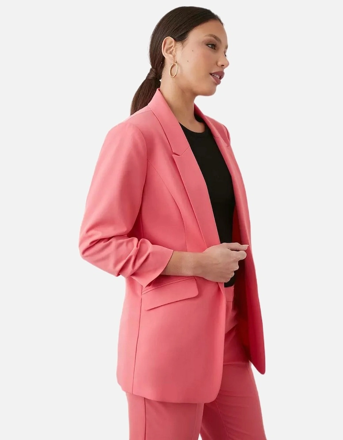 Womens/Ladies Tall Ruched Blazer, 5 of 4