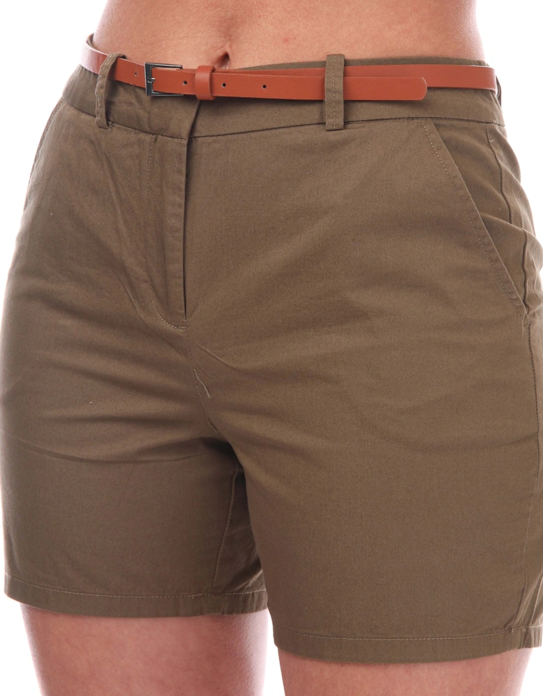 Womens Flashino Mid Rise Regular Chino Shorts