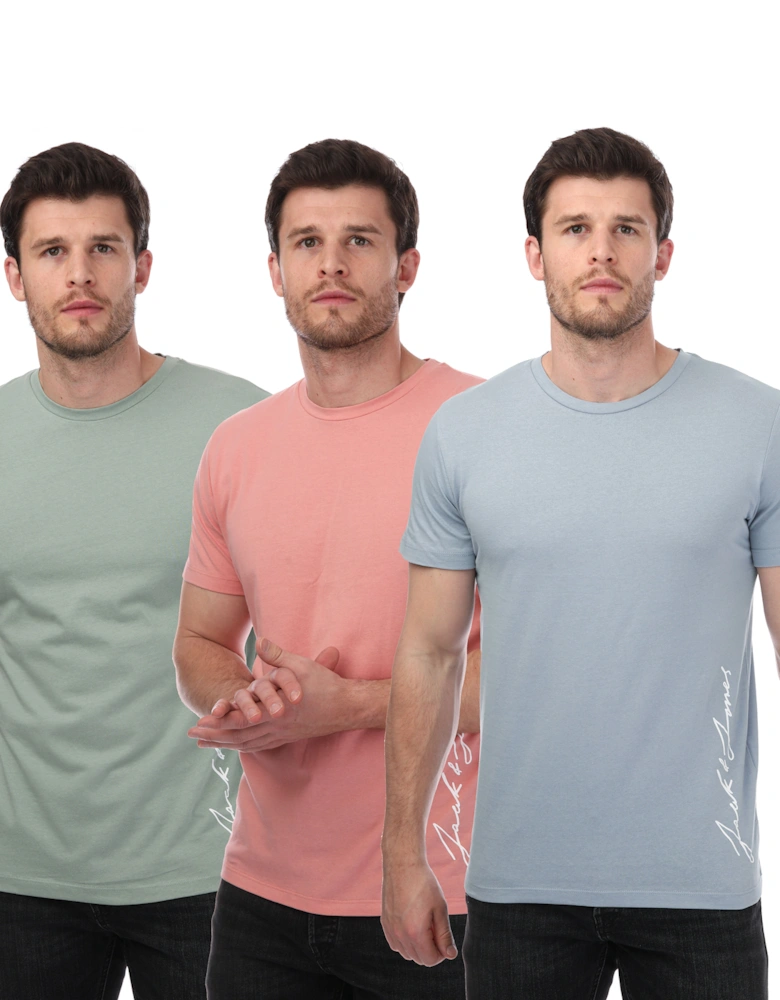 Mens Jack 3 Pack Crew T-Shirts