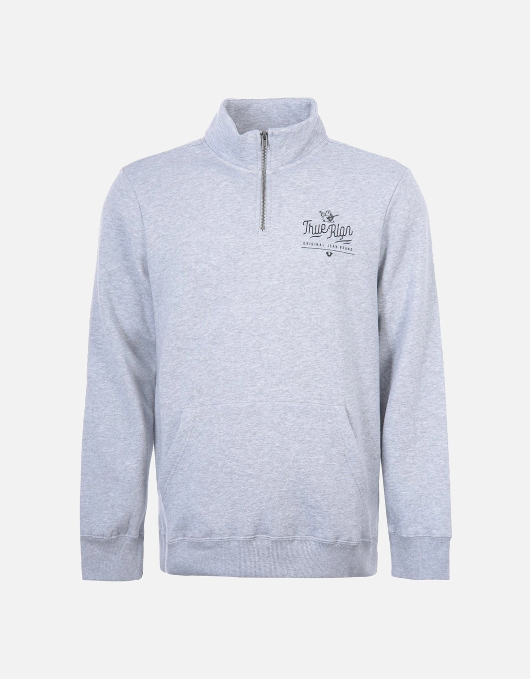 Mens Foil Logo Half Zip Sweatshirt, 3 of 2