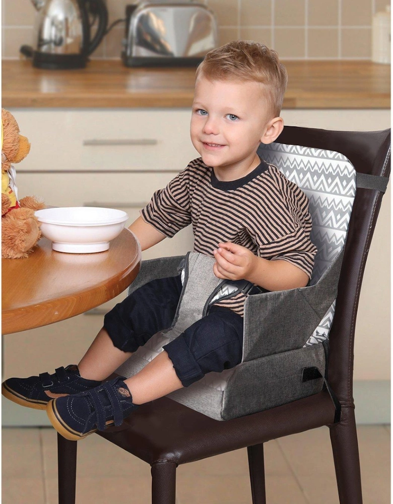 Feeding and Grab N Go Booster Seat with Handy Storage