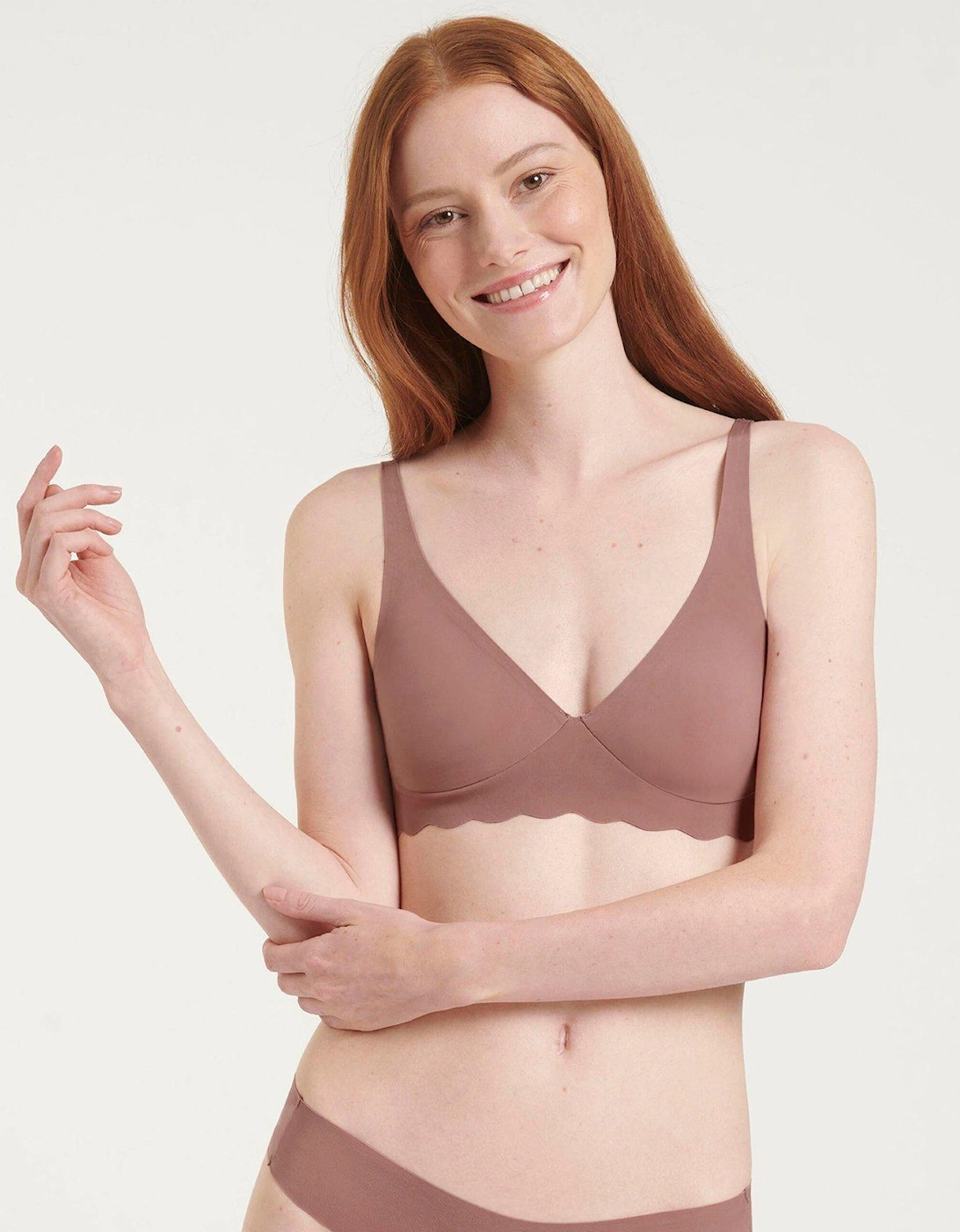 Zero Microfibre 2.0 Soft Bra - Brown, 3 of 2