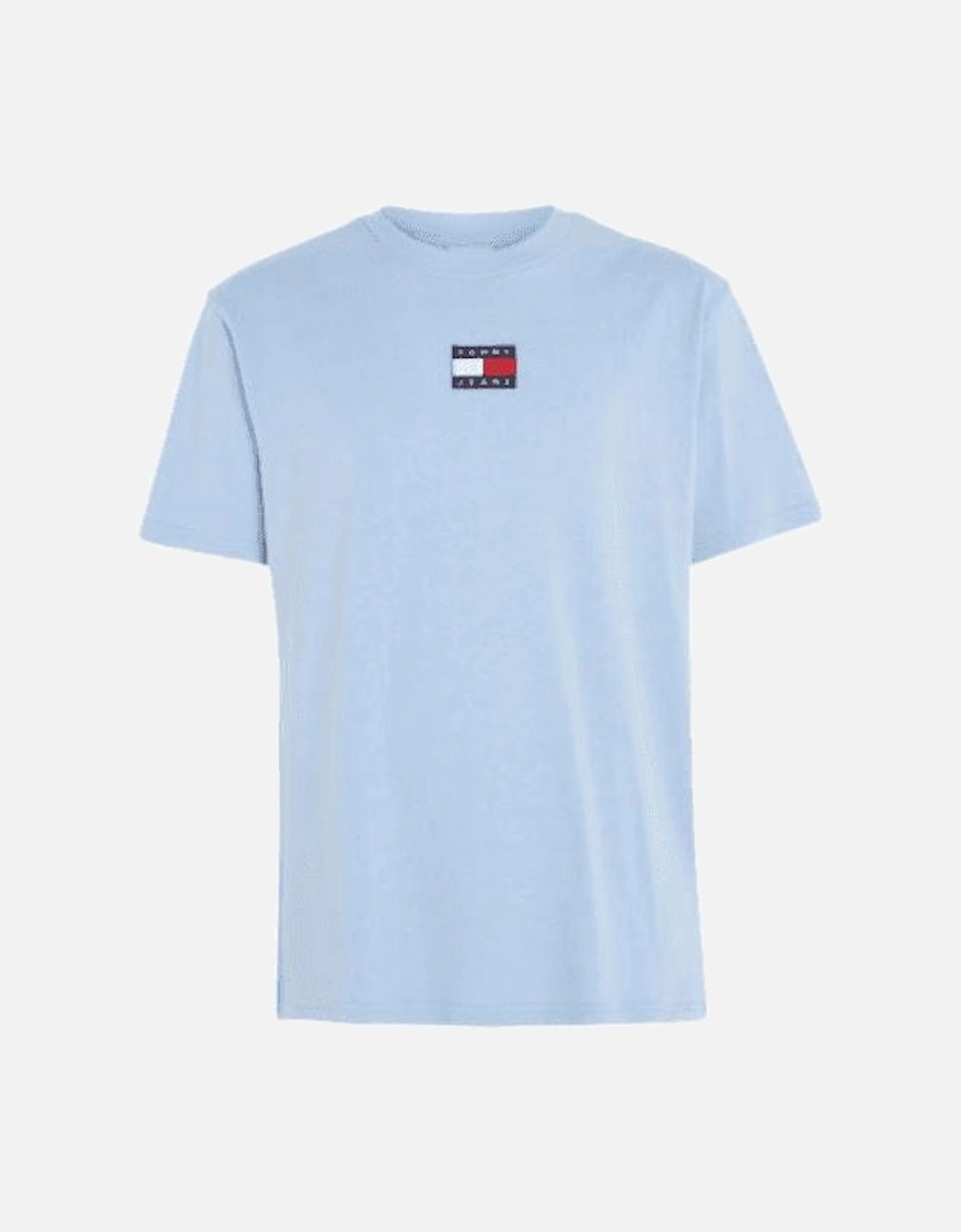 Cotton Embroidered Logo Regular Fit Light Blue T-Shirt, 5 of 4