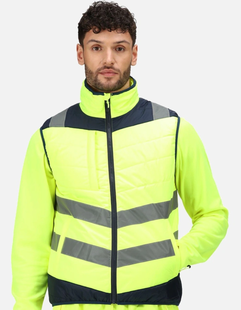 Professional Mens Hi Vis Thermal Gilet Bodywarmer