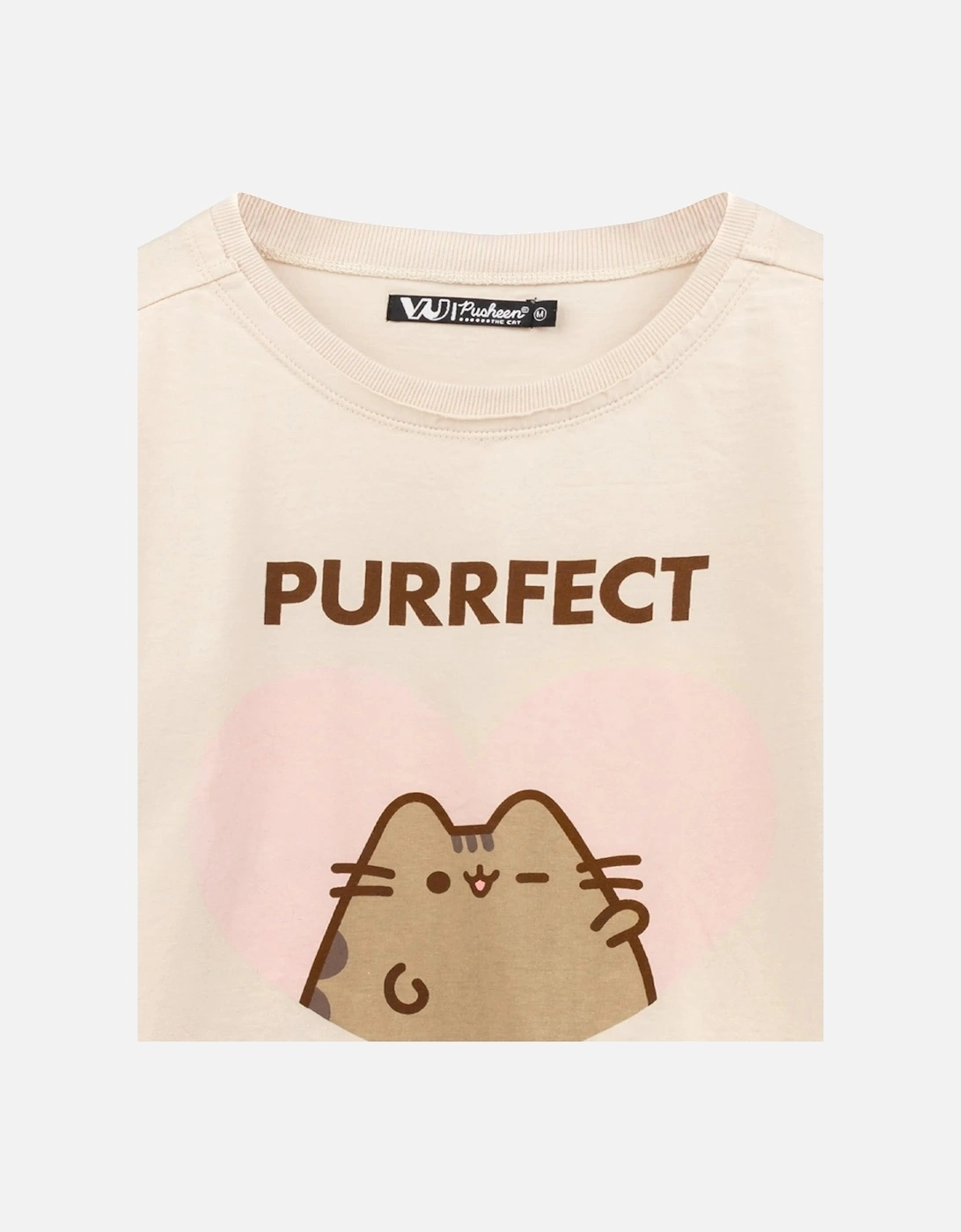 Womens/Ladies Purfect Cat Crop Top