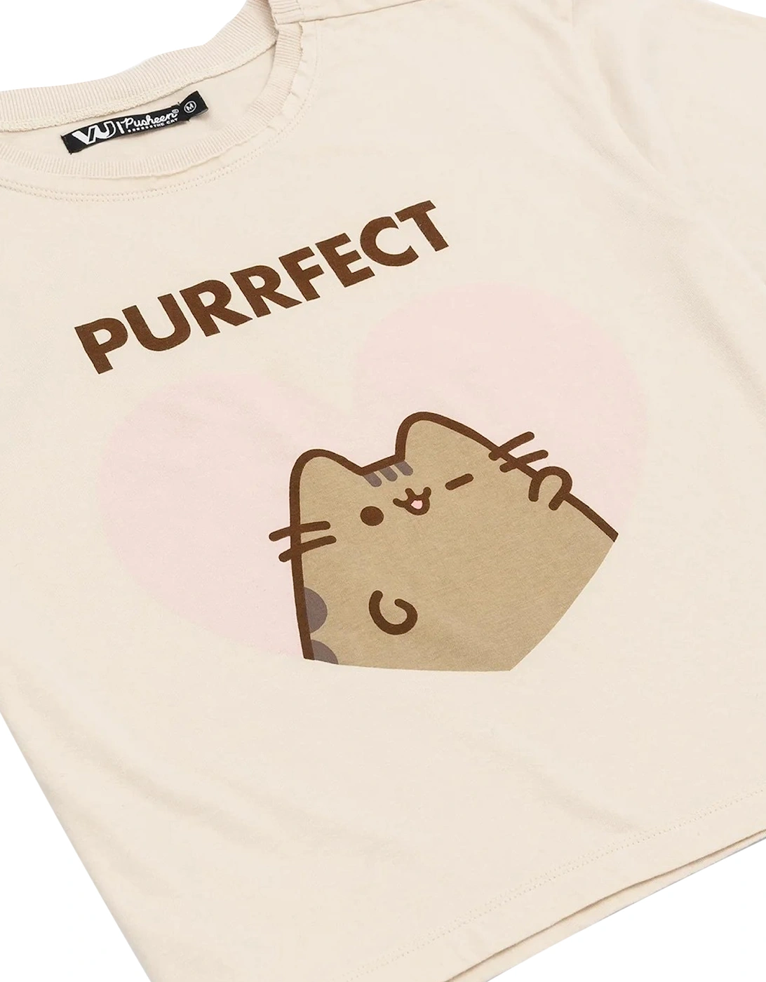 Womens/Ladies Purfect Cat Crop Top