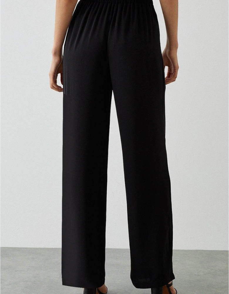 Womens/Ladies Wide Leg Trousers