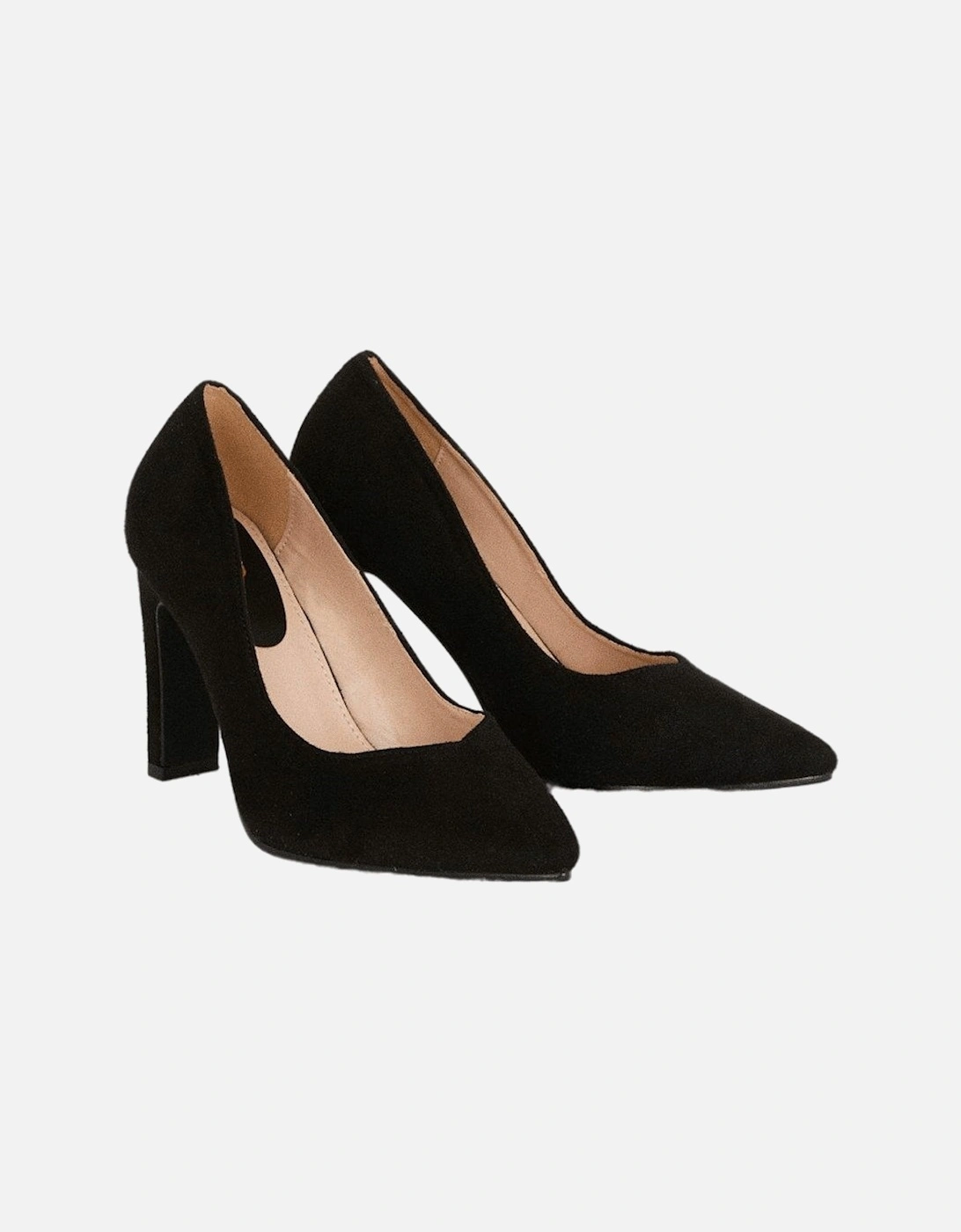 Womens/Ladies Delma Wide Slim Heel Court Shoes, 5 of 4