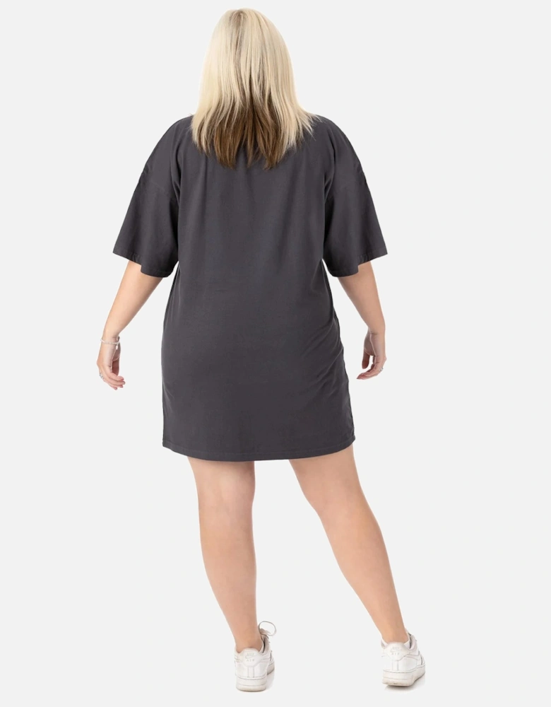 Womens/Ladies Oversized T-Shirt Dress