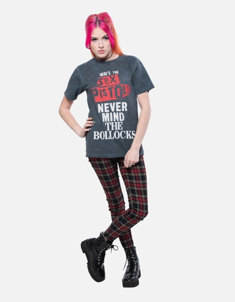 Unisex Adult Never Mind The Bollocks Distressed Washed T-Shirt