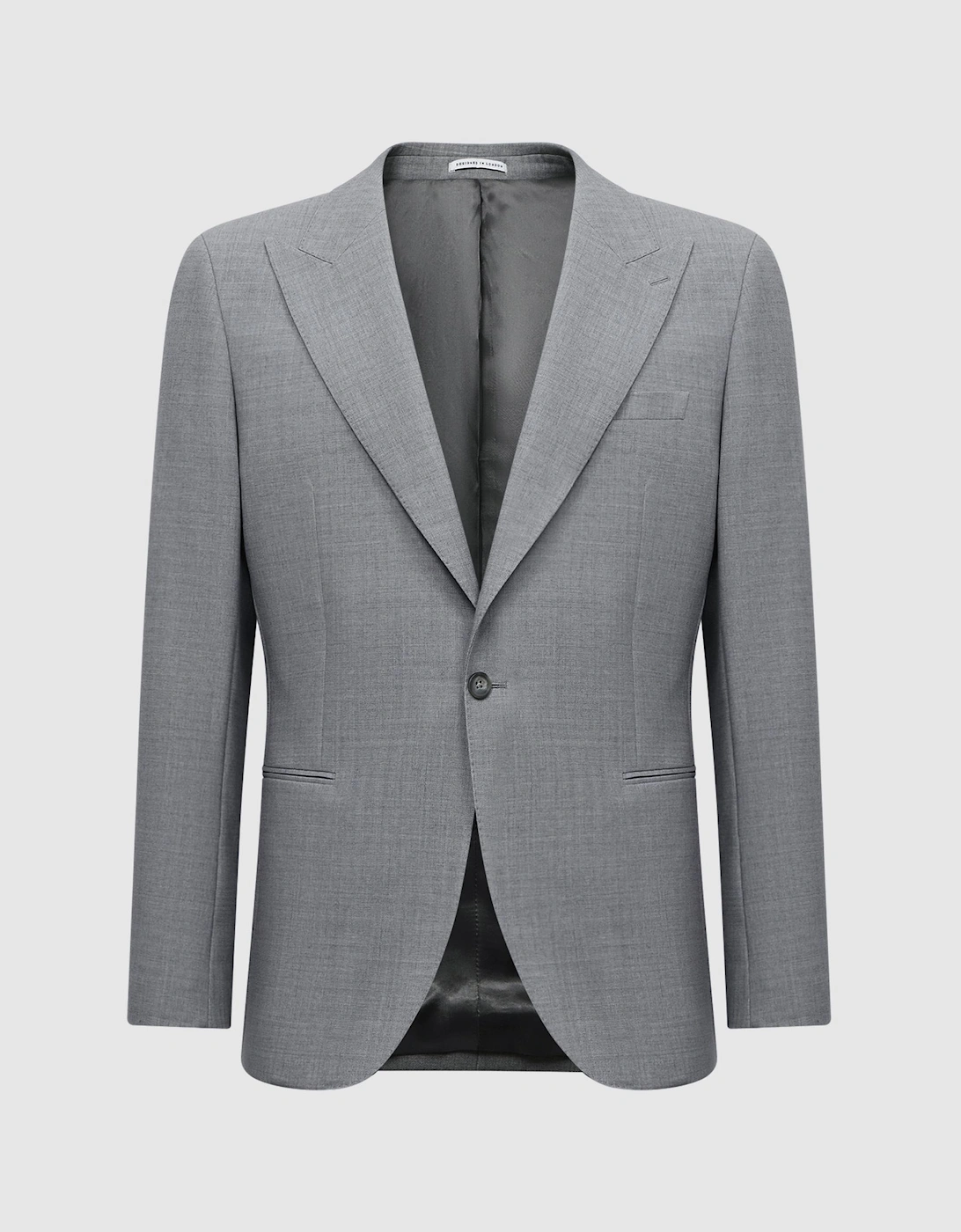 Slim Fit Single Breasted Wool Blend Blazer, 2 of 1