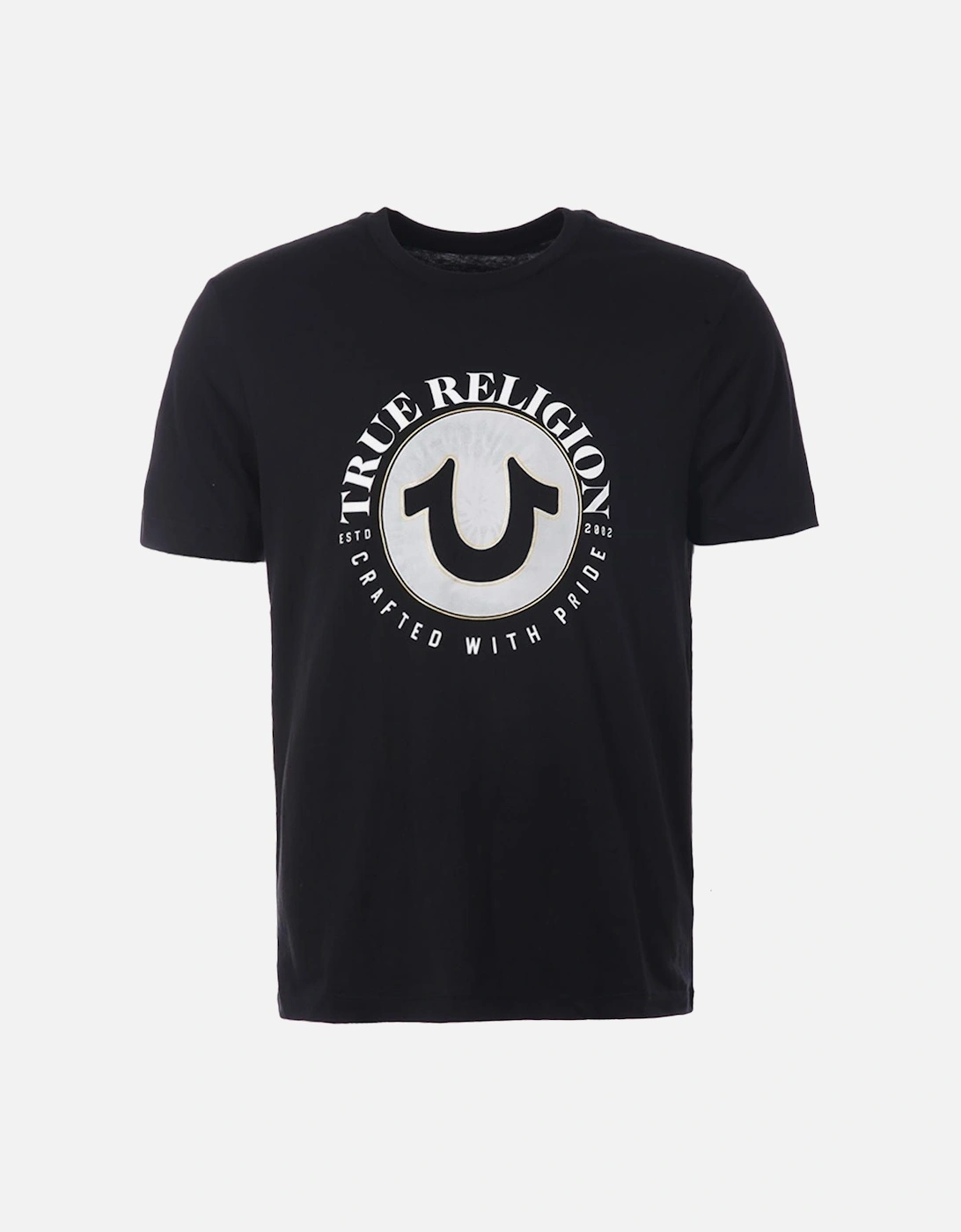 Mens Circle Horseshoe Logo Crew Neck T-Shirt, 3 of 2