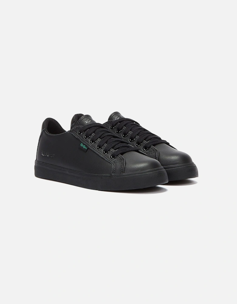 Tovni Lacer Leather Junior Black Trainers