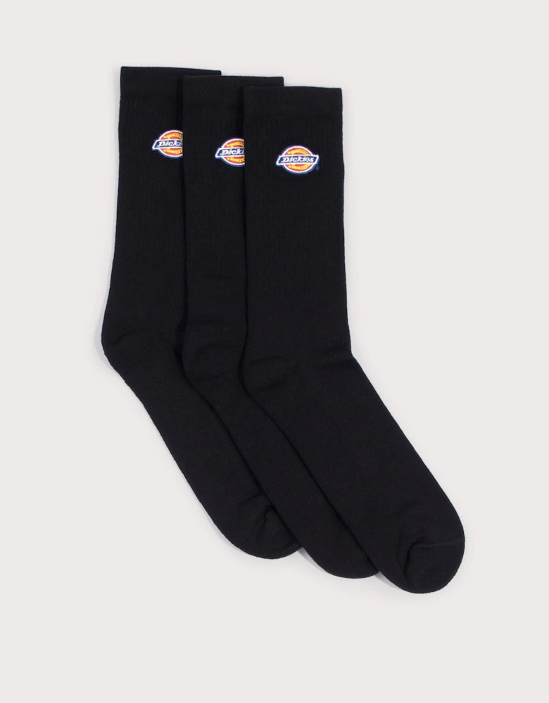 Three Pack of Valley Grove Embroidered Socks