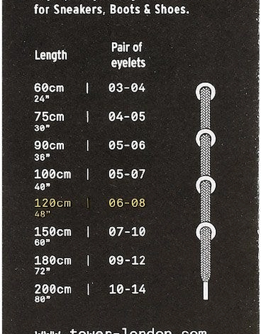 White Kord Laces (120cm)