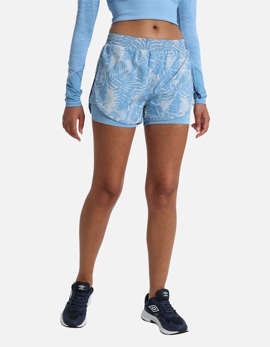 Womens/Ladies Pro Training Printed Hybrid Shorts