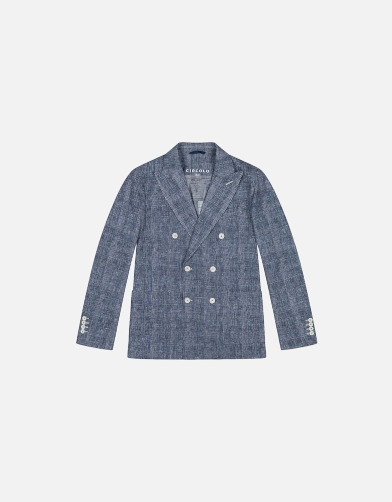 DB Check Jersey Jacket Blue