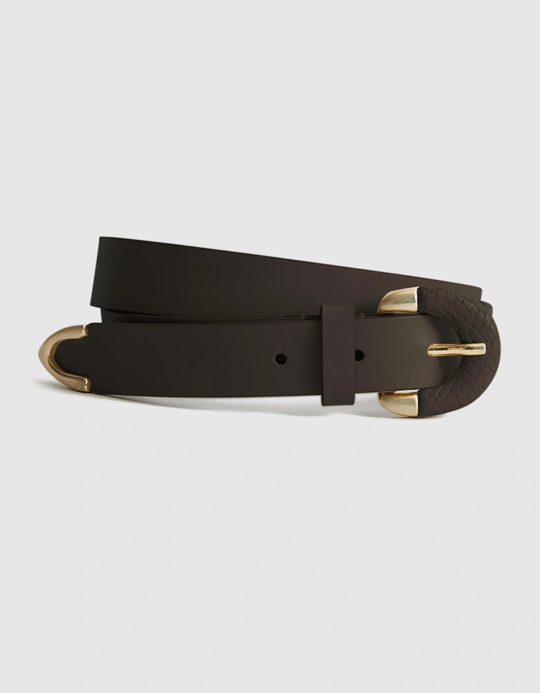 Decorative Buckle Leather Belt